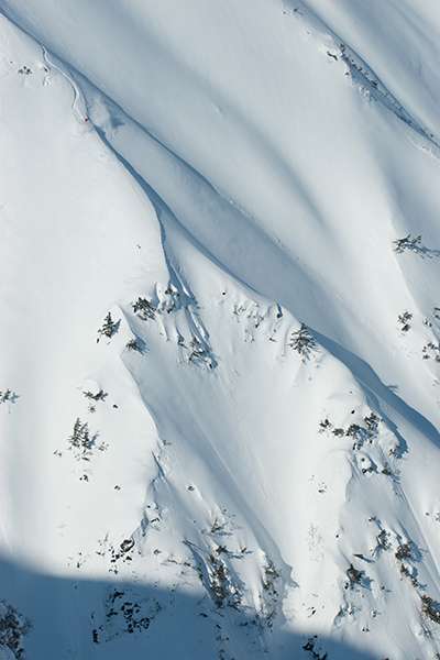 beautiful ridge lines in hakuba