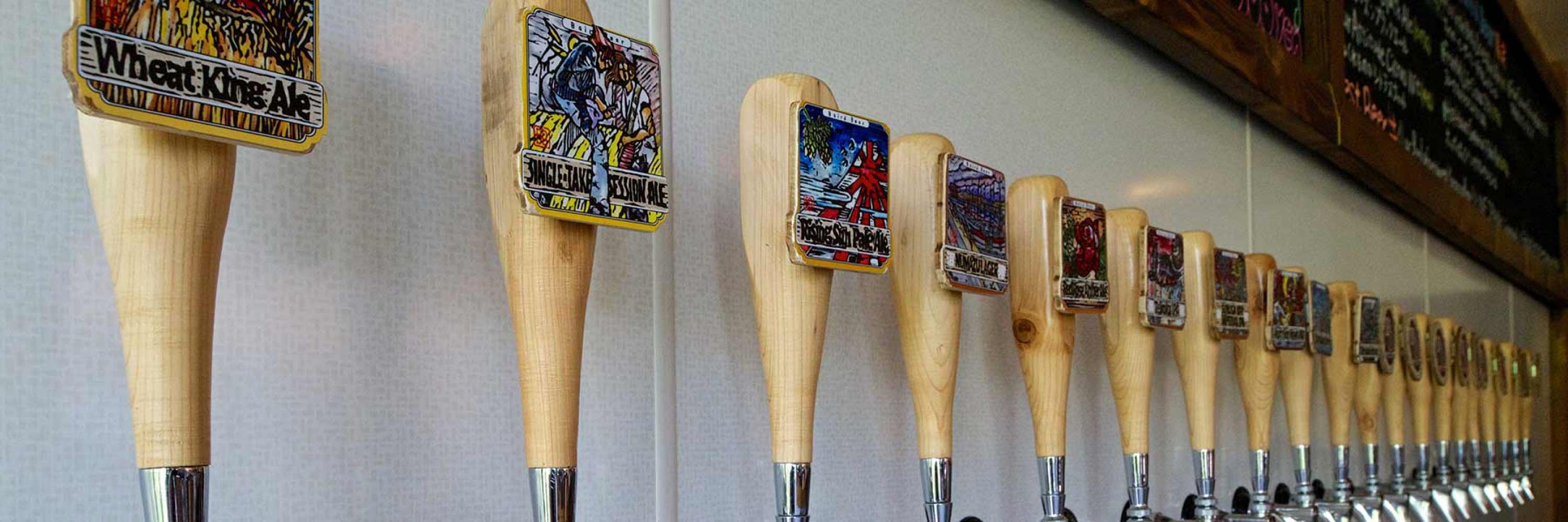 a range of incredible craft beers at the hakuba taproom